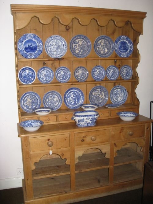 antique pine farmhouse kitchen dresser