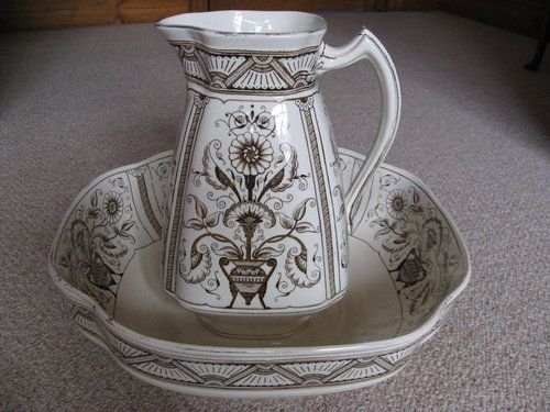 art nouveau jug bowl