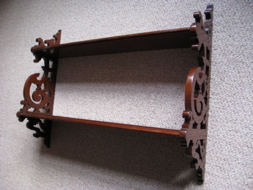 georgian mahogany hanging wall shelves