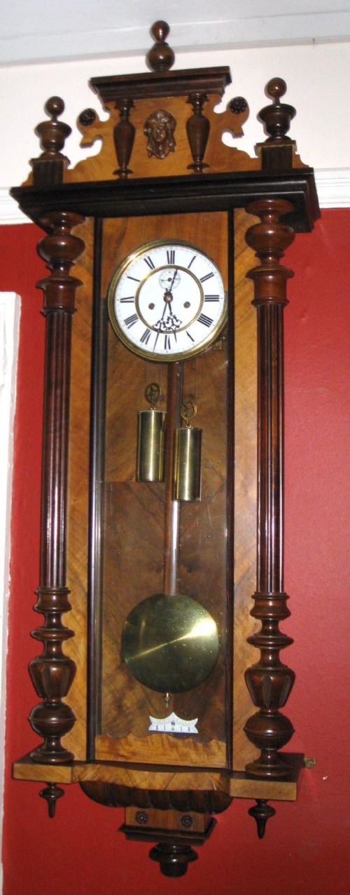 double weight vienna wall clock