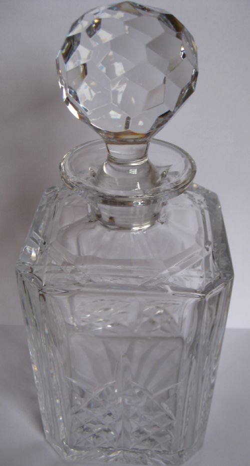 cut glass decanter