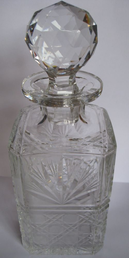 cut glass decanter