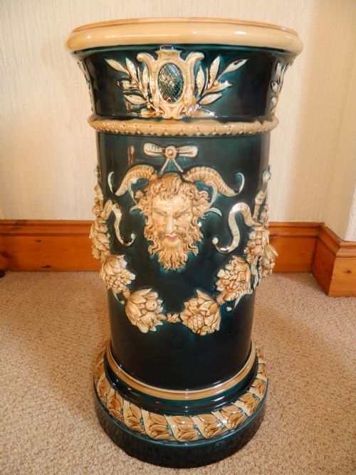 decorative pottery jardiniere stand