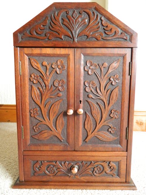 arts crafts cabinet
