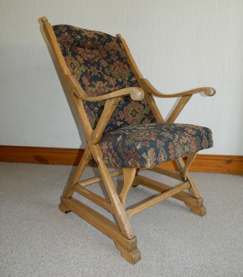 oak arts crafts x frame wakefield armchair