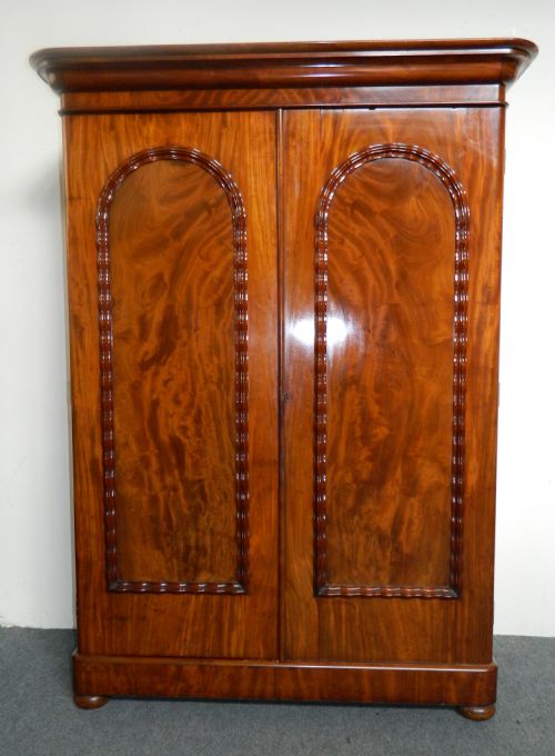 large mahogany wardrobe