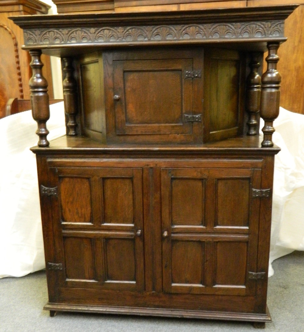 early oak court cupboard