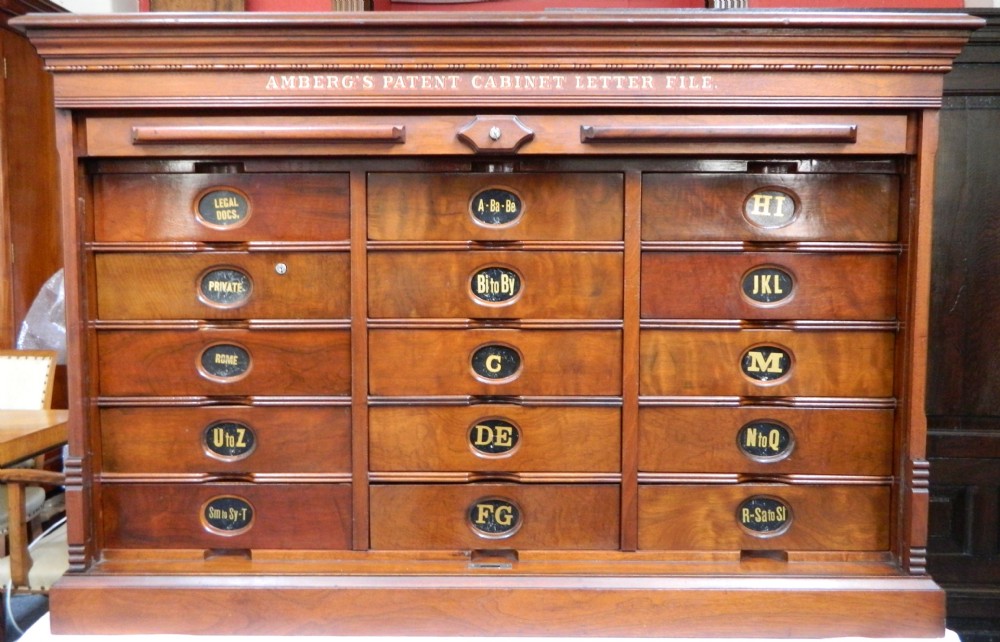 large ambergs patent filing cabinet