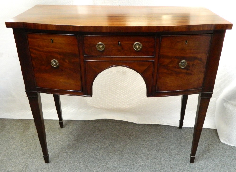 georgian mahogany bowfront sideboard