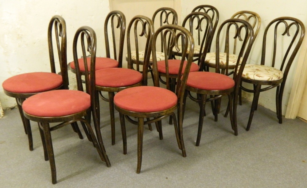 set of 7 bentwood chairs