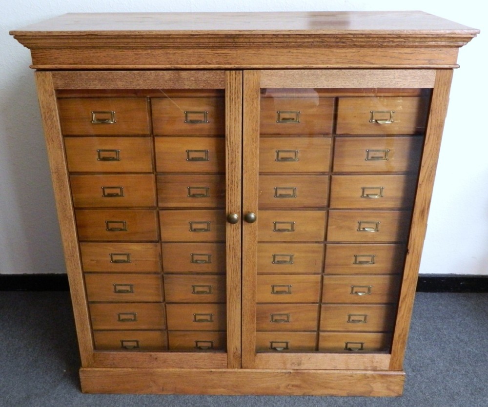 32 drawer collectors cabinet