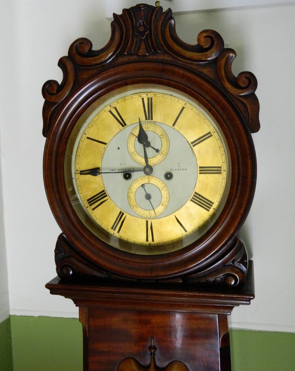 scottish drumhead grandfather clock