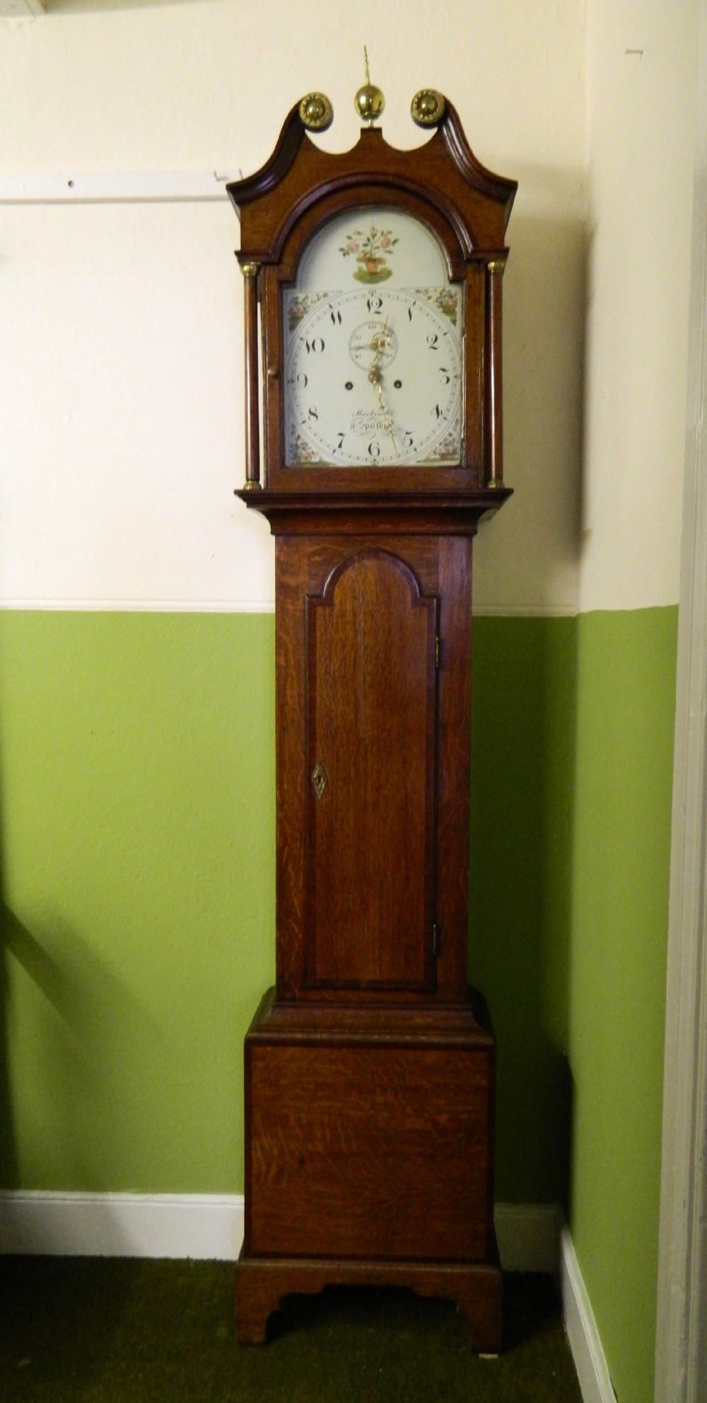 oak 8 day longcase grandfather clock