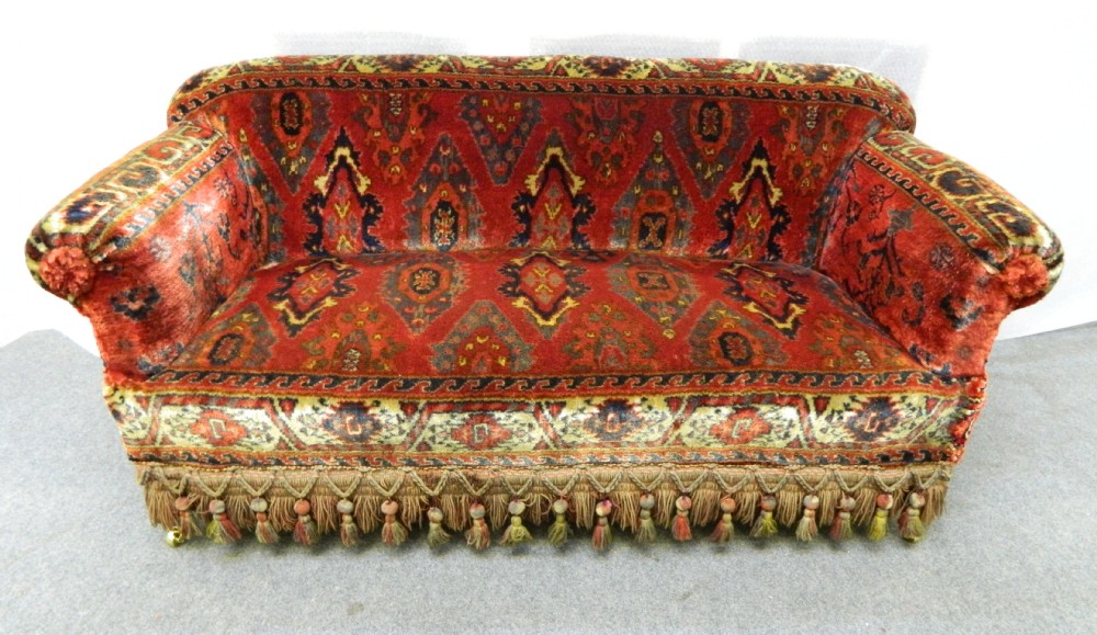 victorian carpet sofa
