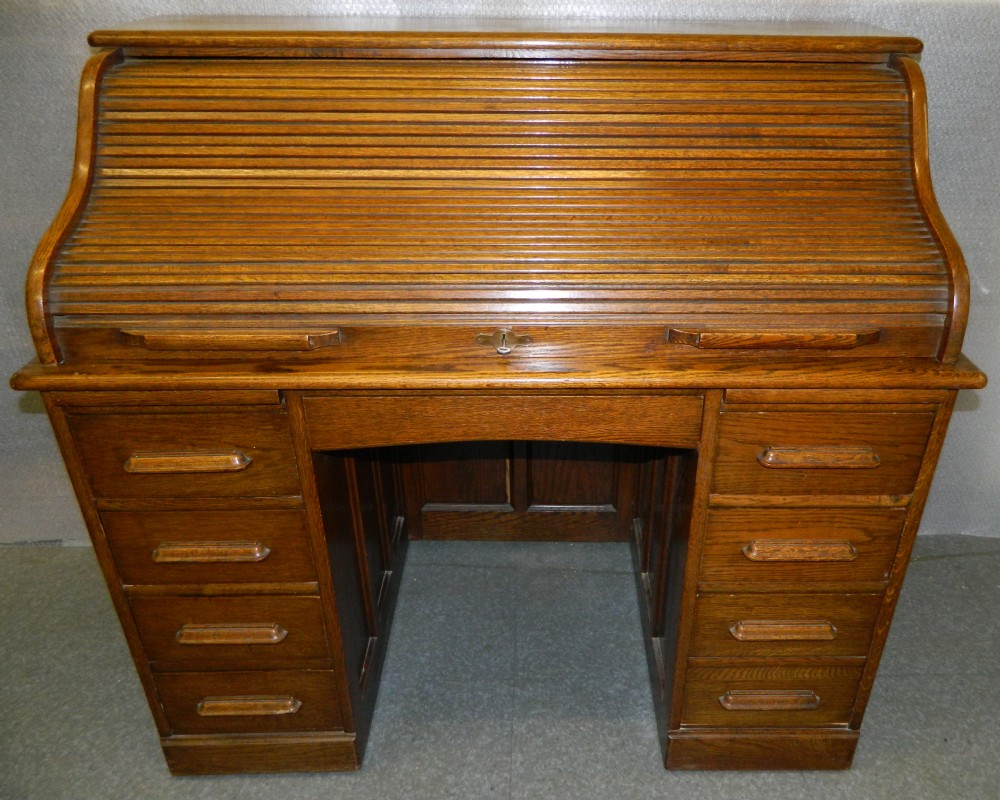 oak roll top desk by angus of london