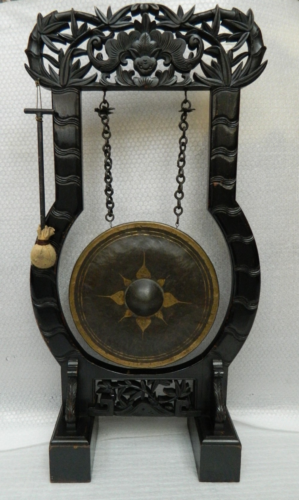 oriental carved dinner gong