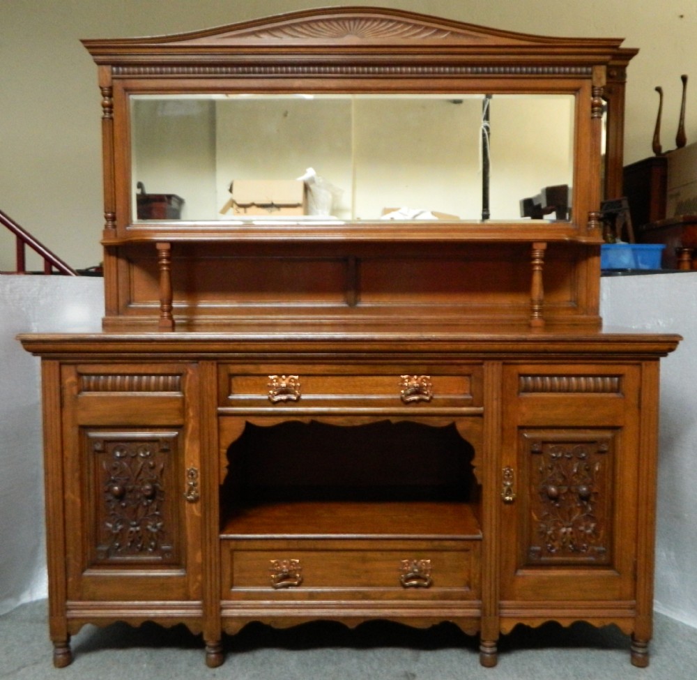 arts crafts oak sideboard