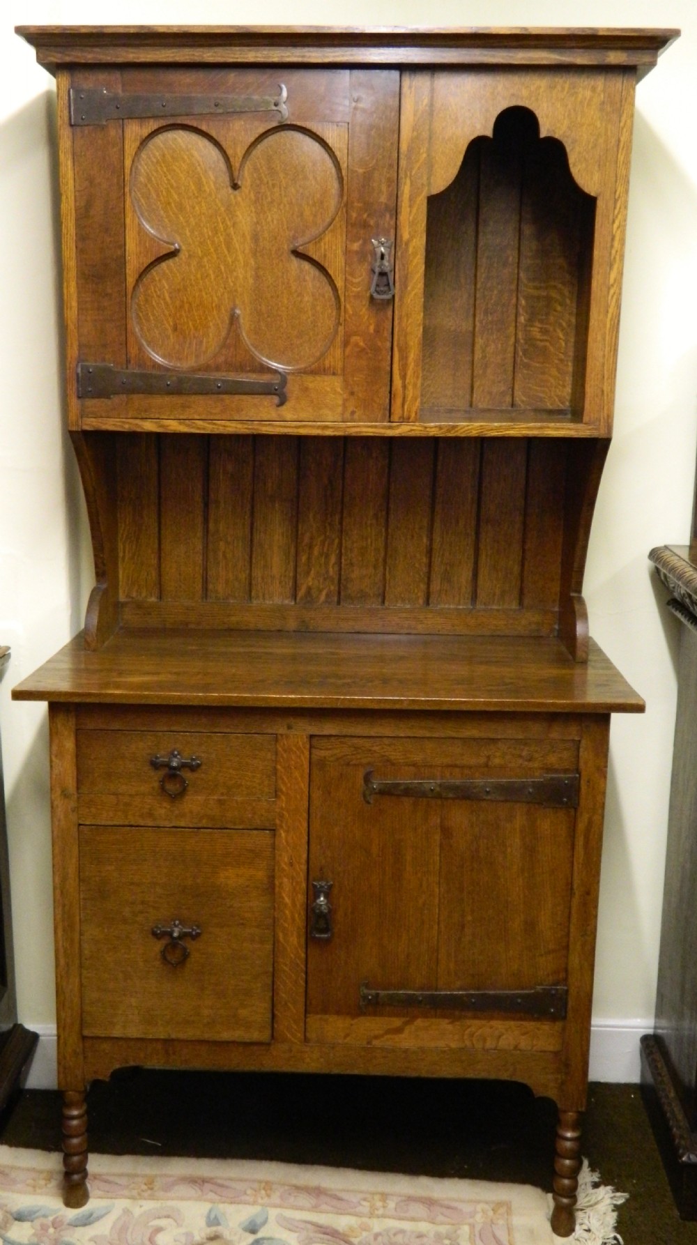 arts crafts oak dresser