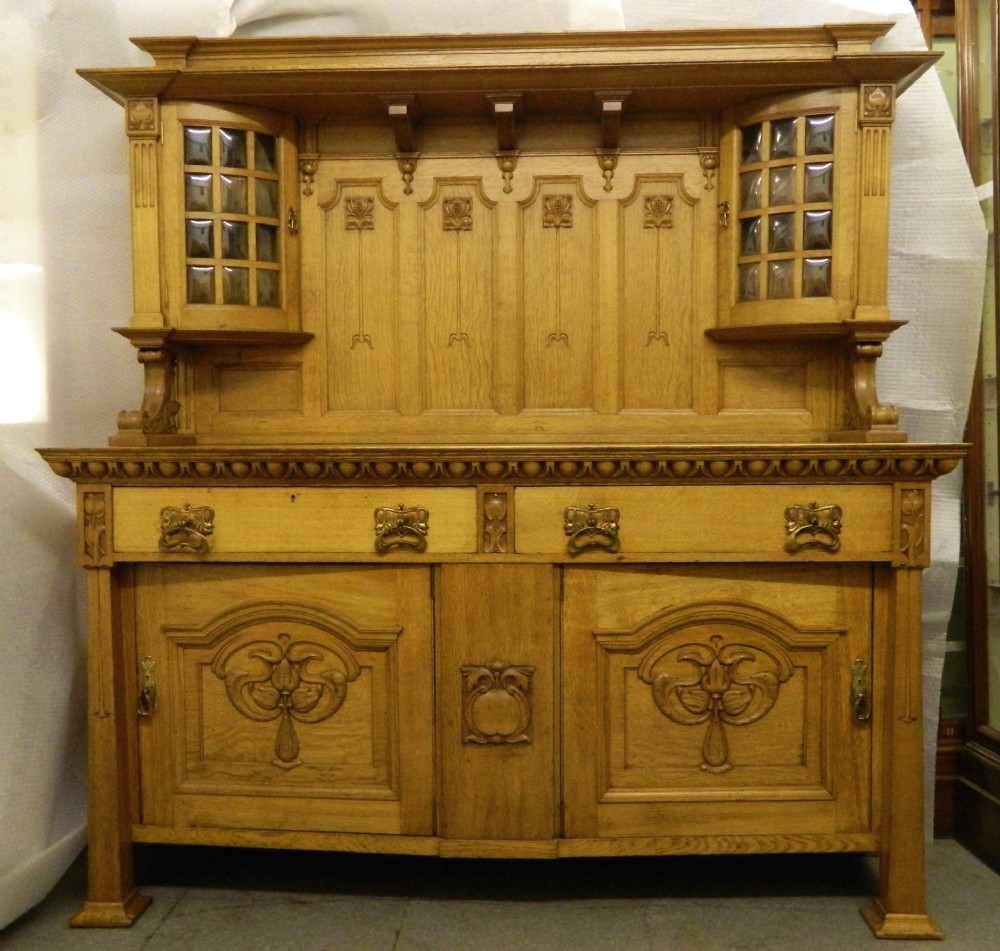 oak arts crafts dresser