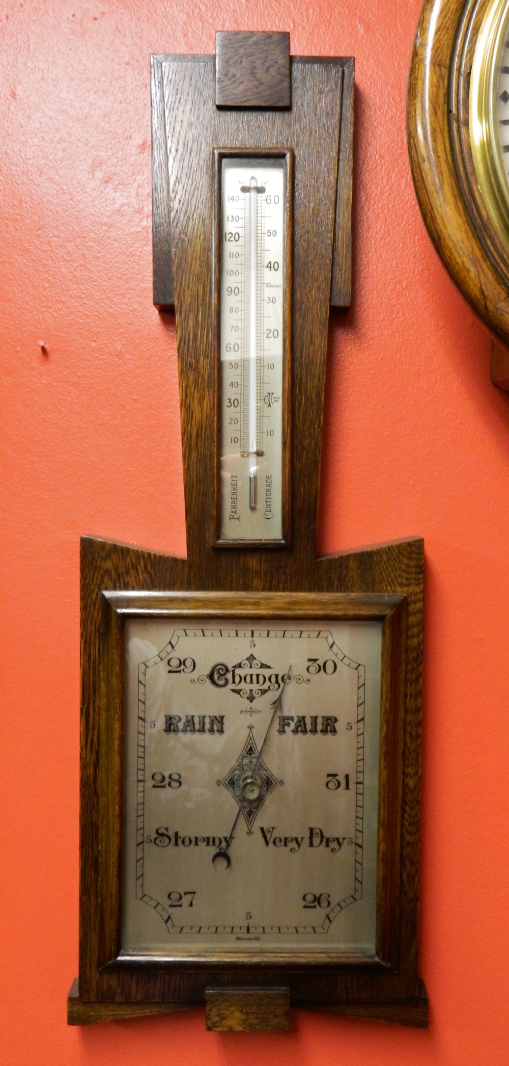 art deco barometer