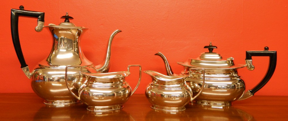 garrards of london coffee tea silver plate coffee tea service