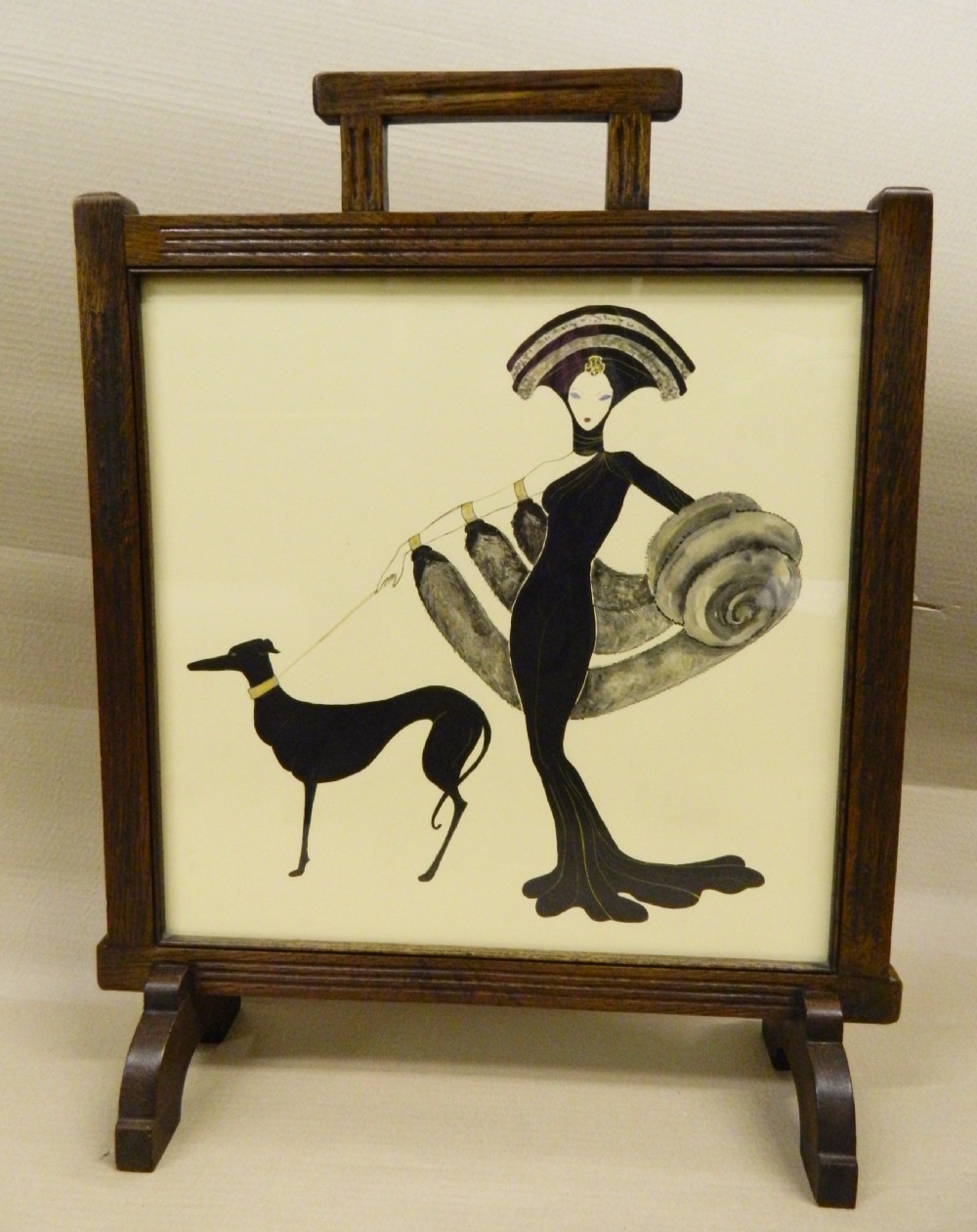 exquisite art deco firescreen