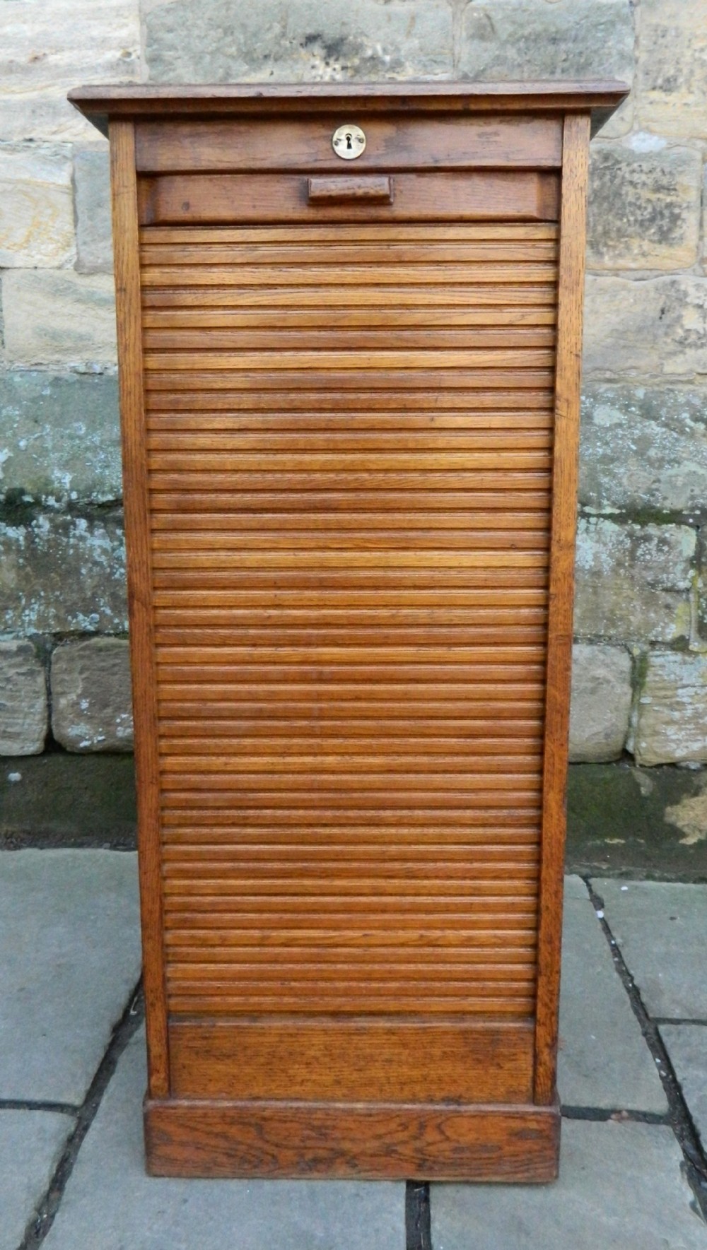 tall oak filing cabinet