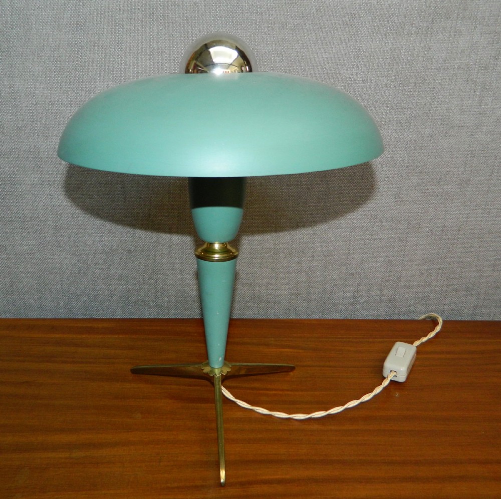 1950's atomic desk lamp by louis kalff
