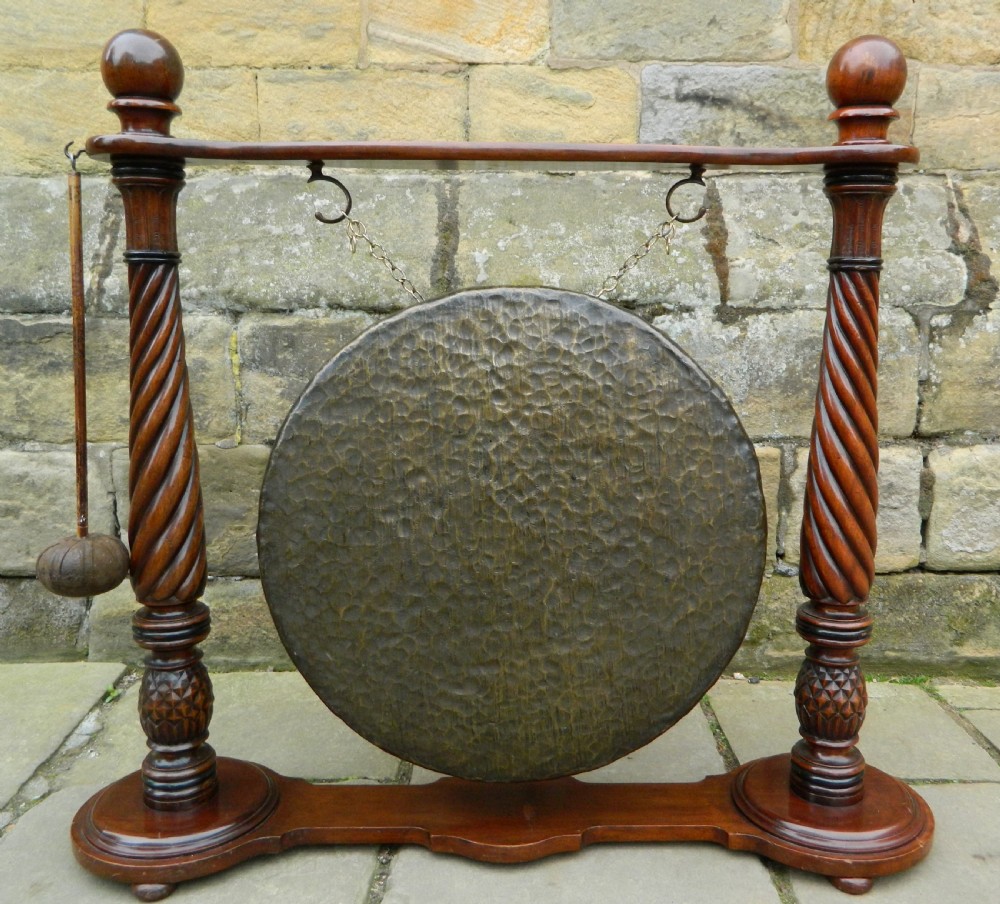 large mahogany dinner gong