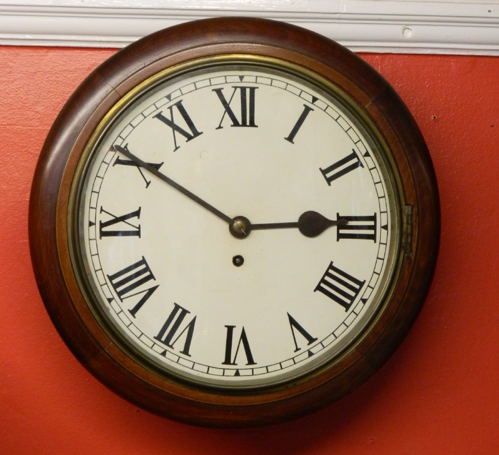single fusee wall clock stamped astral of coventry h williamson