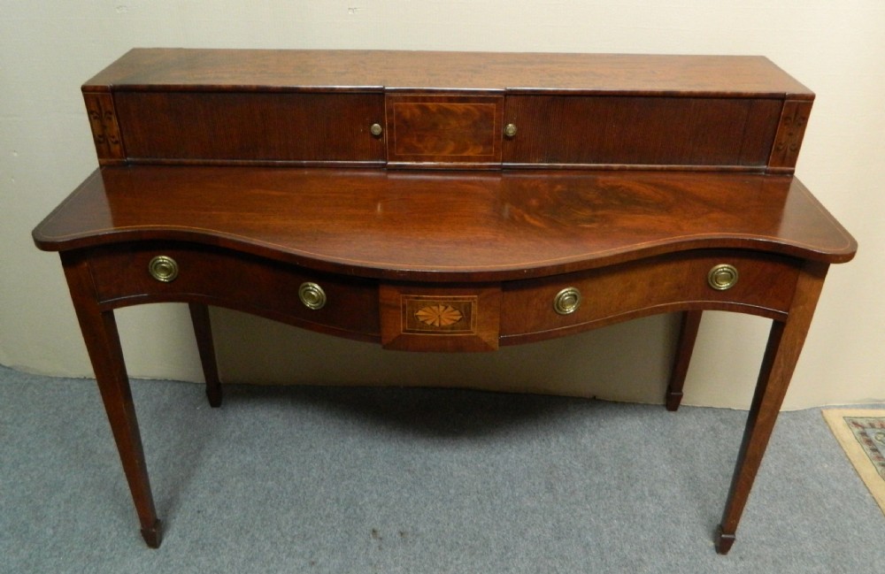 small inlaid mahogany sideboard