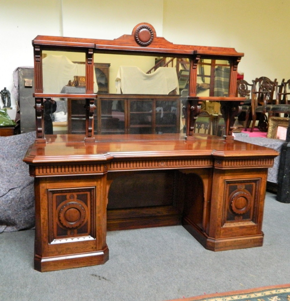 mahogany mirror back sideboard