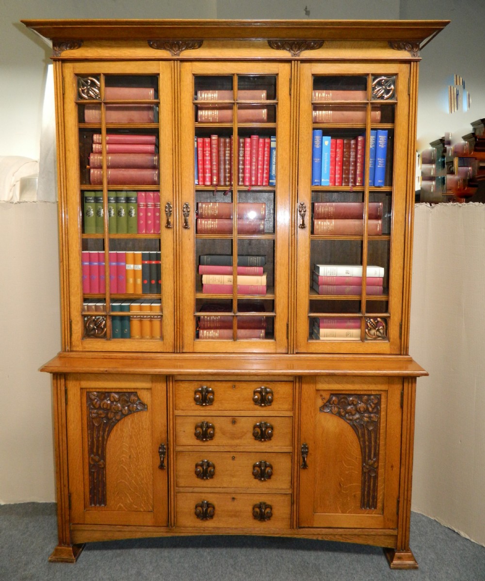 outstanding arts crafts oak bookcase
