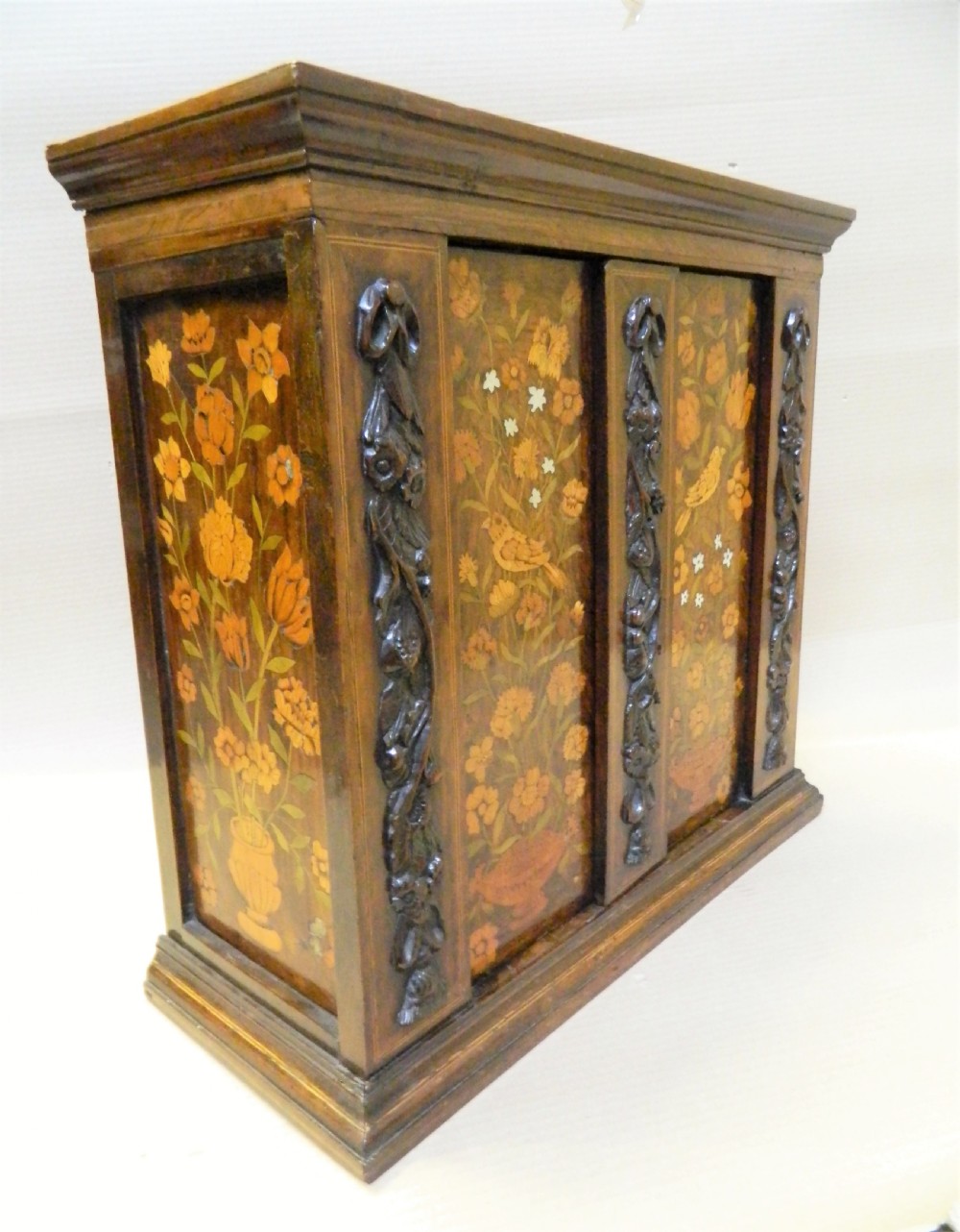 marquetry table cabinet