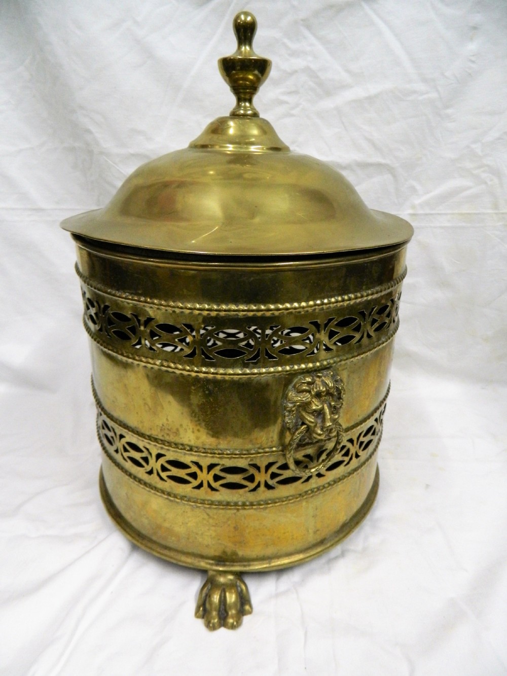 brass coal bin log bin