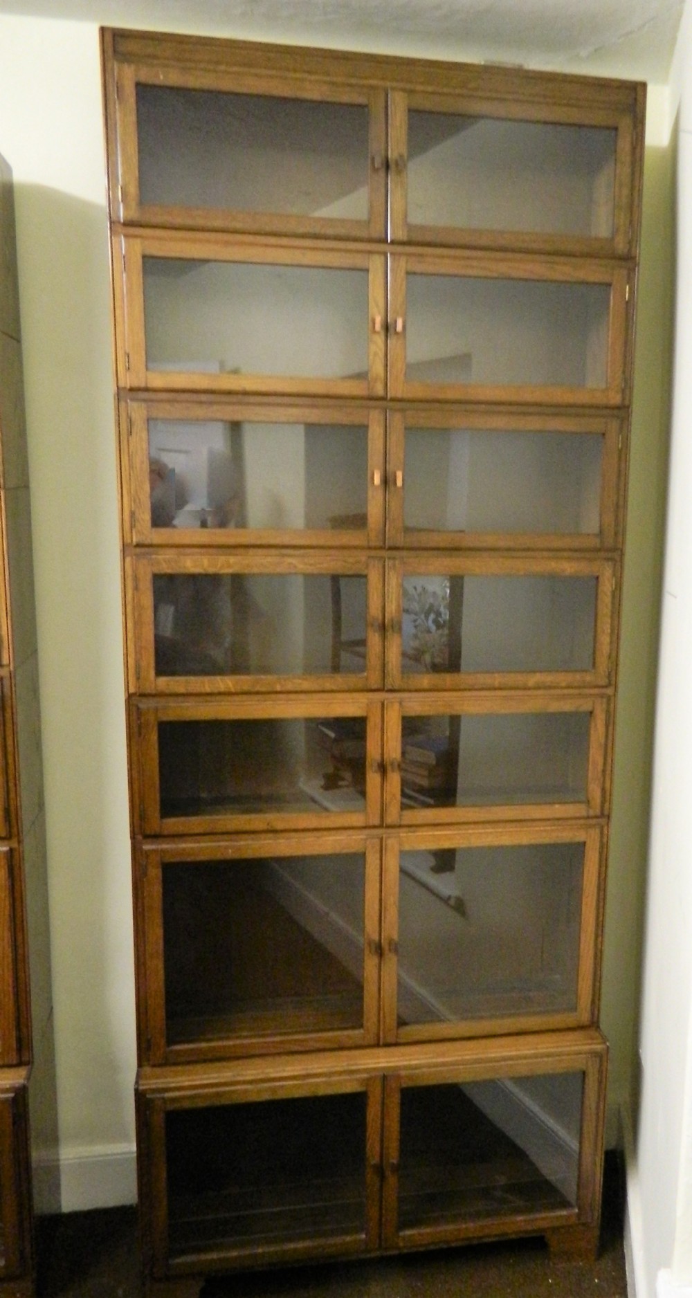tall oak stacking bookcase minty of oxford