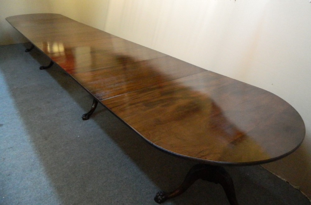 very large mahogany dining table