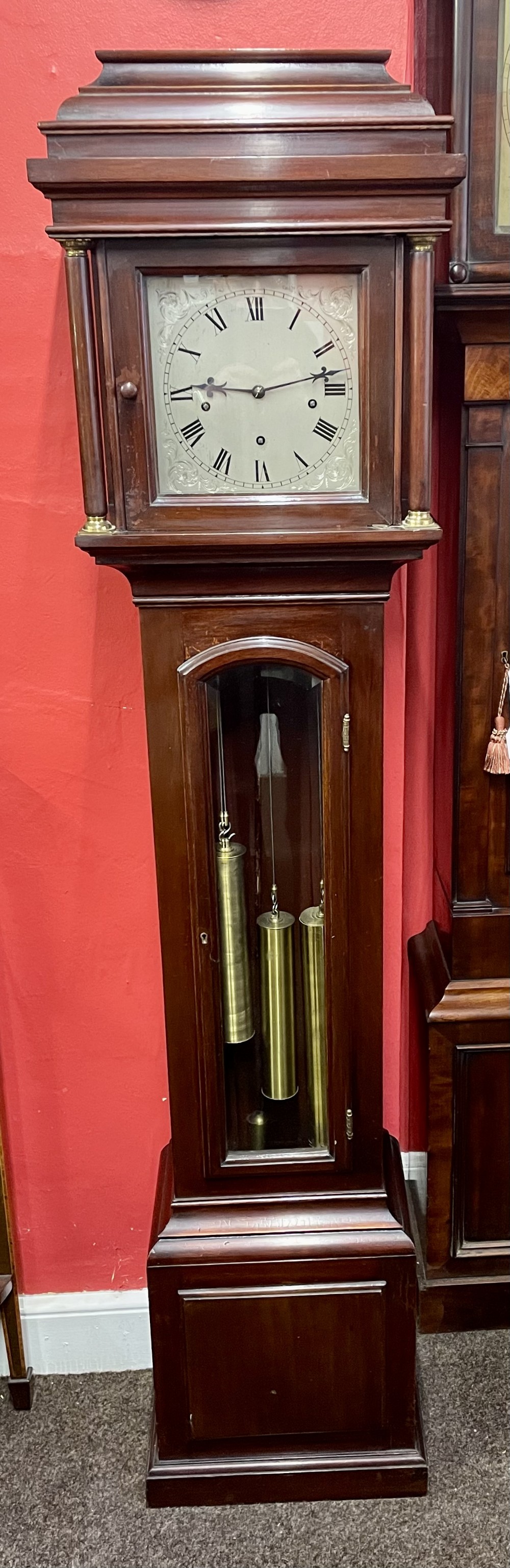triple weight grandmother clock