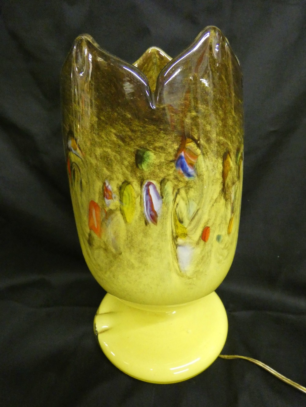 vasart monart scottish art glass lamp