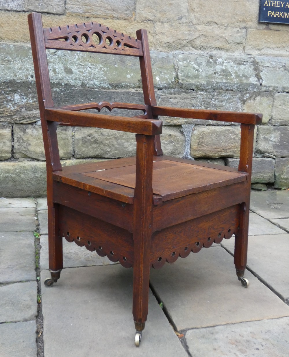 arts crafts oak chair