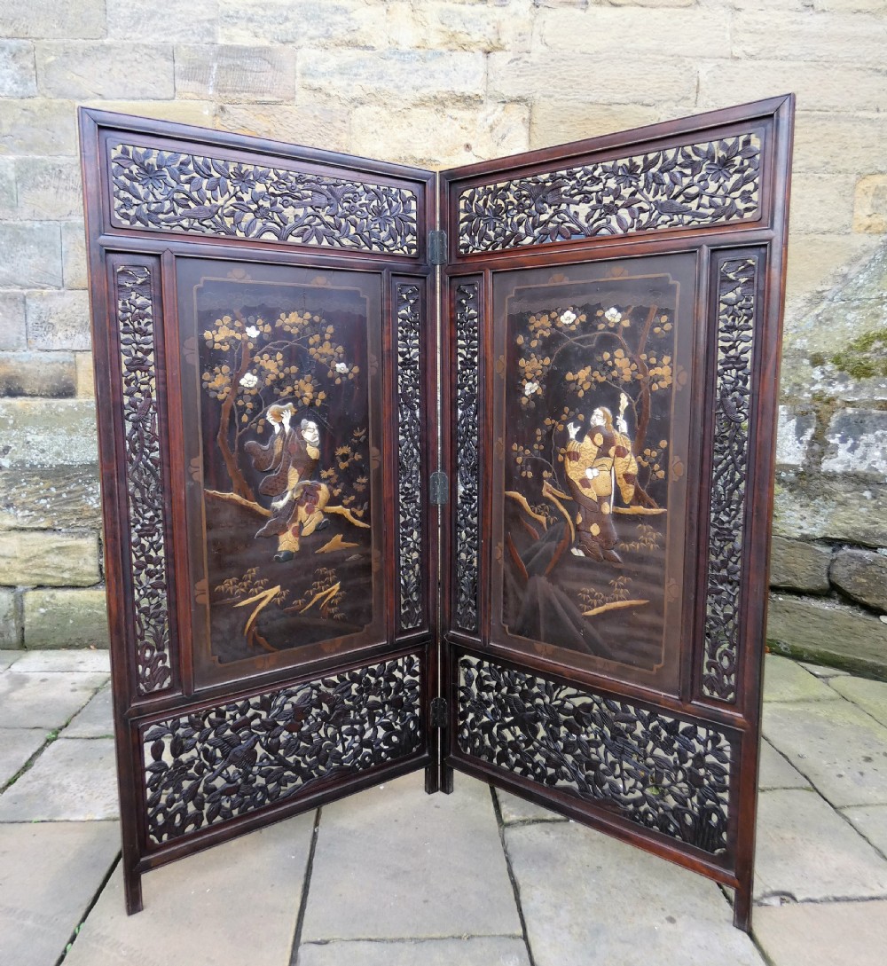 oriental two fold screen