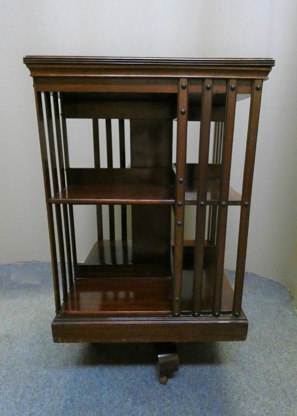 mahogany revolving bookcase