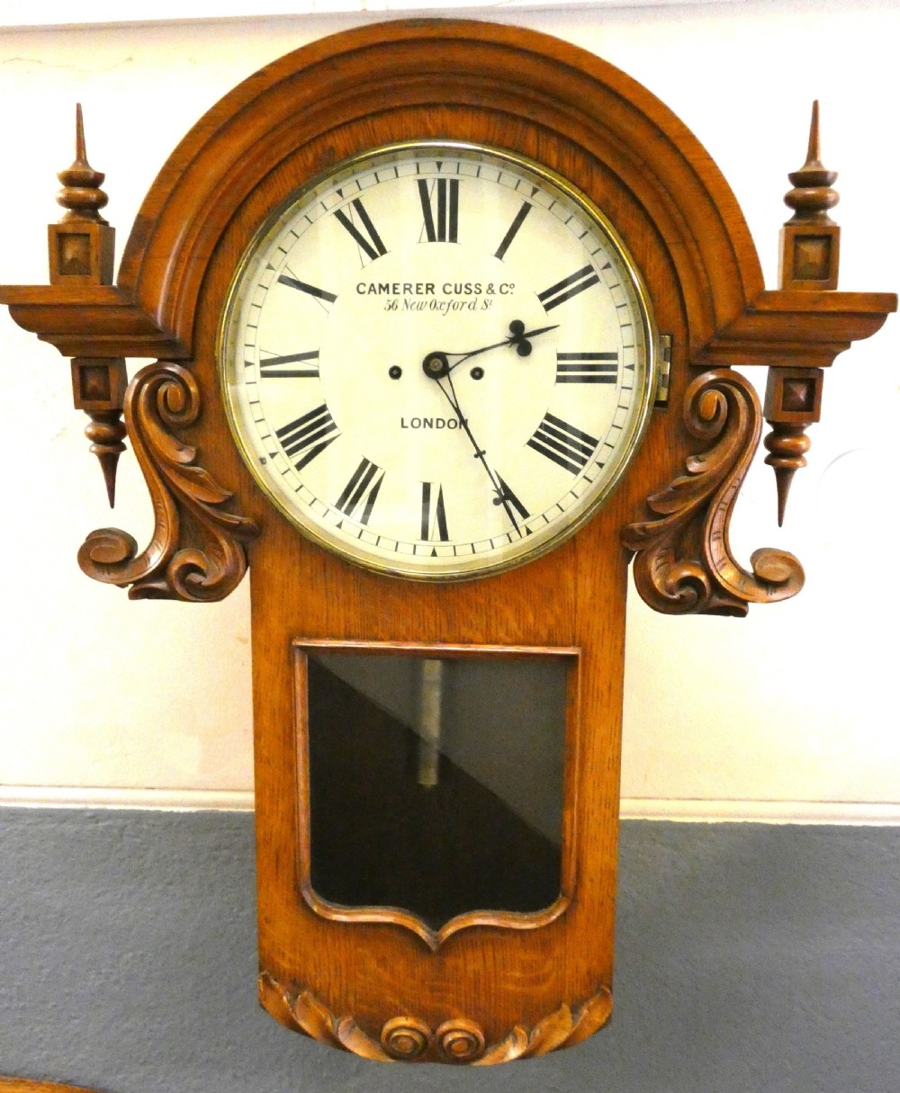 oak drop dial wall clock camerer cuss co