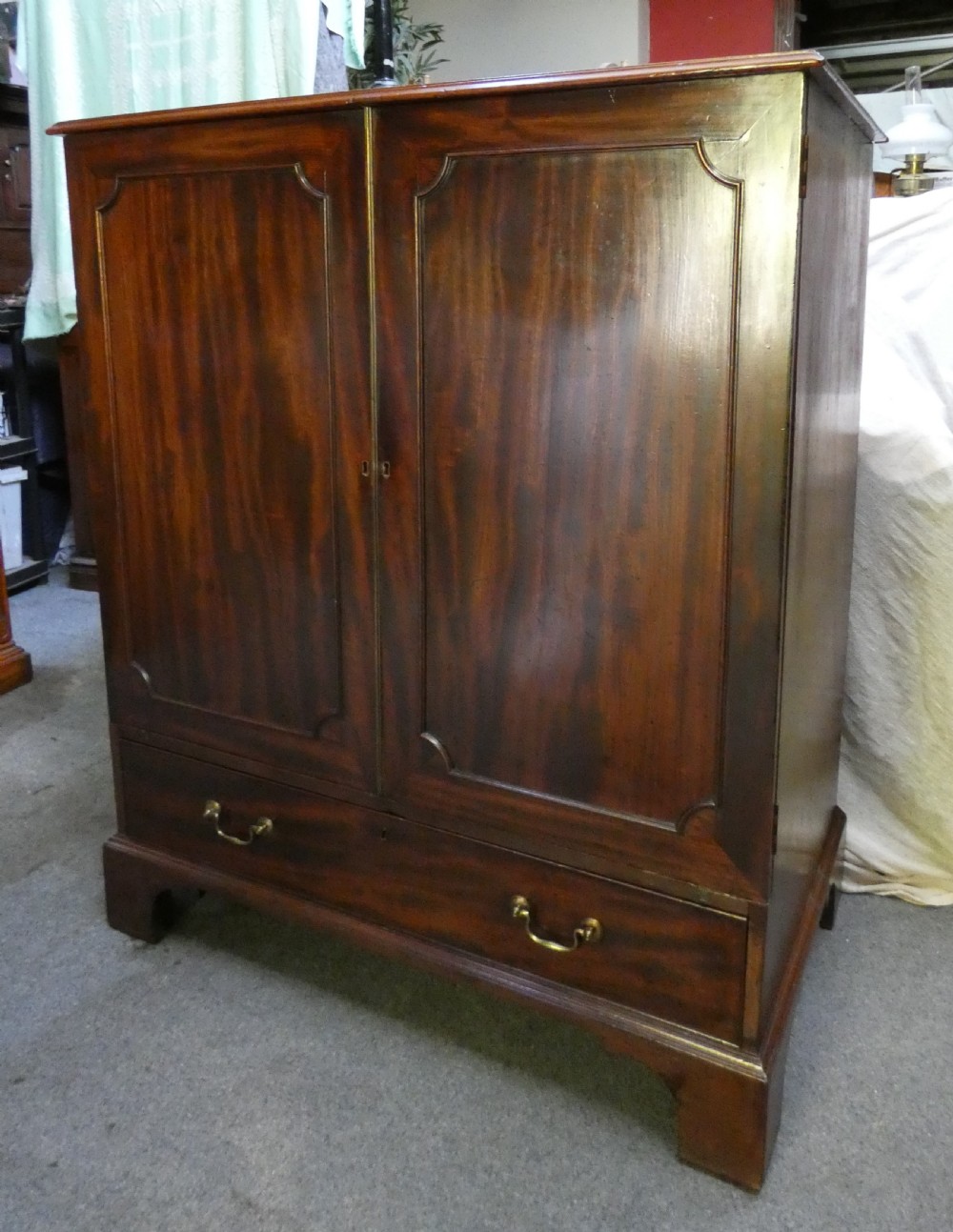 georgian dwarf press cupboard