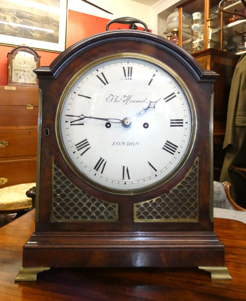 bracket clock thomas howard london